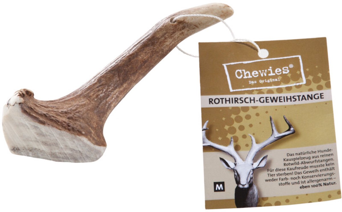 Chewies Edelherten Gewei Stang M - 4 x 120 gr - Voordeelverpakking