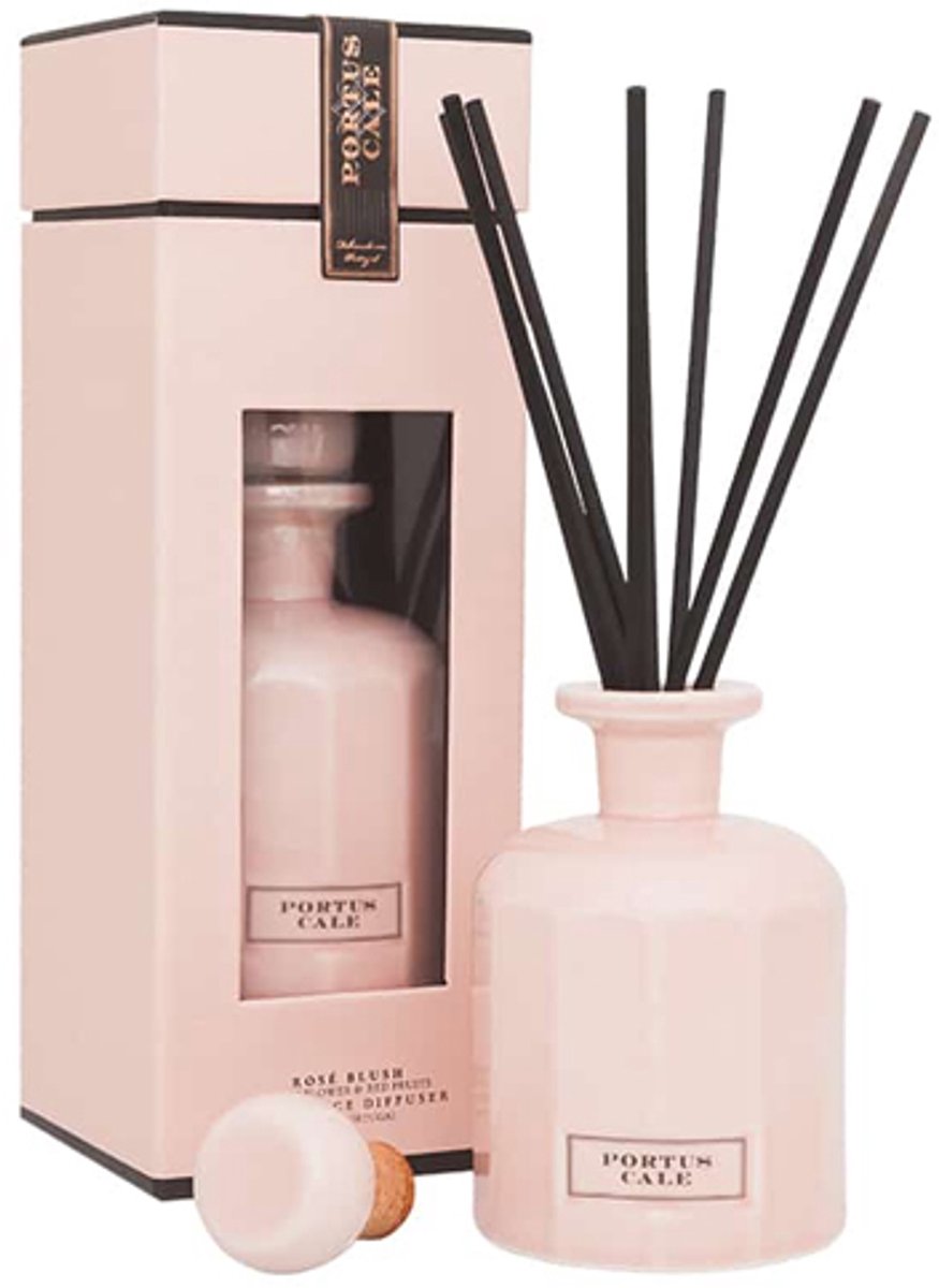 Castelbel - Portus Cale Rosé Blush - Geurstokjes 250 ml - keramiek houder - Portugal