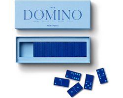 Printworks Spel Classic - Domino - Blauw