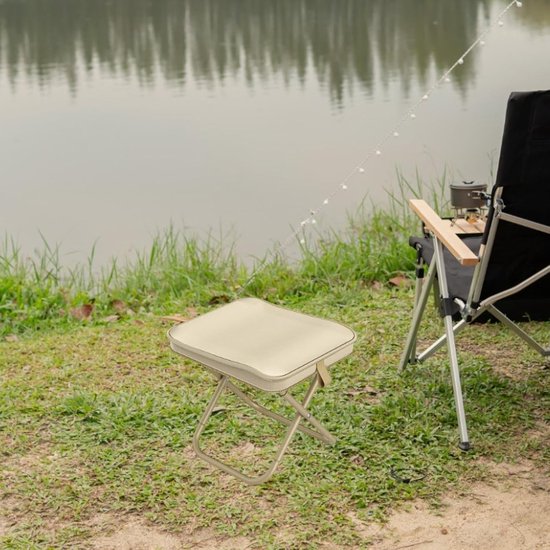 Opvouwbare kruk - Opvouwbare kampeerkrukken - Kruk - 26x24x28cm - Krukje - draagbaar - Walkstool - lichtgewicht visserskruk - wachtrij bankje - Comfort - Opvouwbaar Kampeerkruk - inklapbare kruk - vouwstoel - Campingkruk met draagtas van Merkloos — afbeelding 2