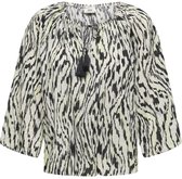 JDY - JDYSAPNA 3/4 TASSEL TOP WVN - Dames - Blouses