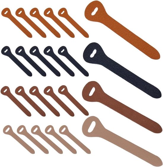 PH PandaHall 20x Leren Rits Trekkers – 4 Stijlen, Metalen Gunmetal, Voor Tassen, Jassen & Portemonnees