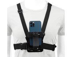 Mobiele telefoon borstmontage – harnas riem houder – mobiele telefoon clip actie camera – voor Mobiele.
