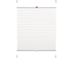 YOURSOL EASYFIX plisségordijn Verona 80 x 150 cm in wit, plisségordijn zonder boren met twee bedieningsrails