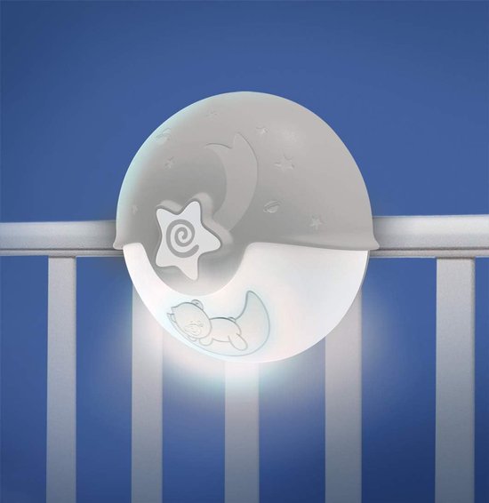 Nachtlampje met Projector voor Babybedje - Sterrenhemel Projector en Tafelblad-Lampje met Melodietjes van Merkloos — afbeelding 5