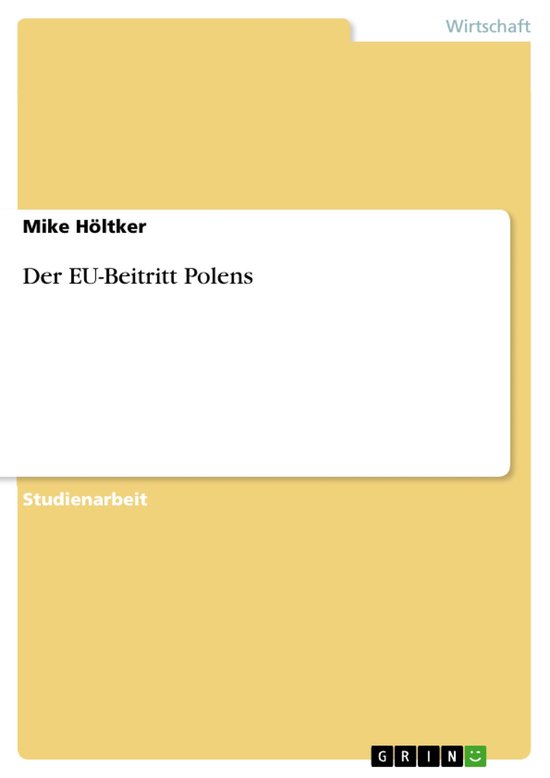 Der Eu-Beitritt Polens - cover