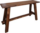 Interieurdirekt - Tabouret en teck - 80 cm - Noyer