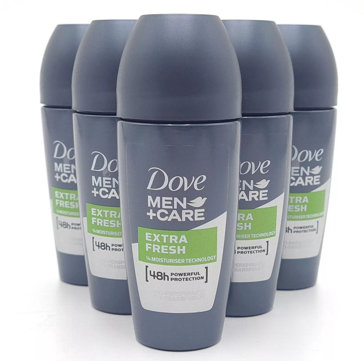 Dove Men+Care Extra Fresh Anti-Transpirant Deodorant Roller - 6 x 50 ml - Voordeelverpakking