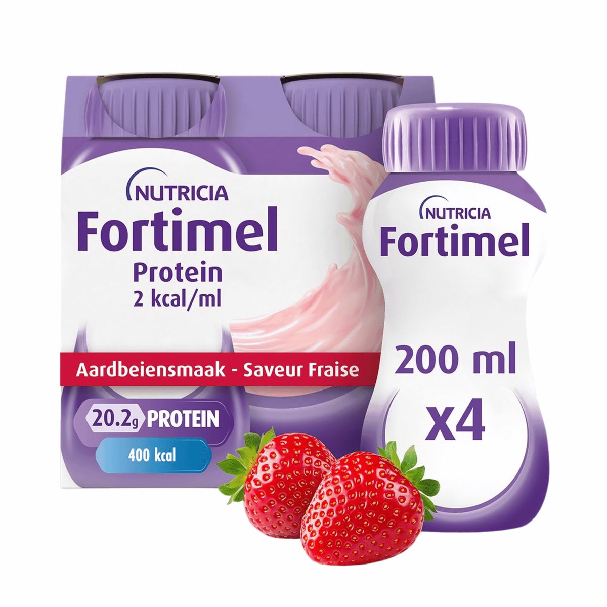 Nutricia Fortimel Extra Aardbei 4 x 200m
