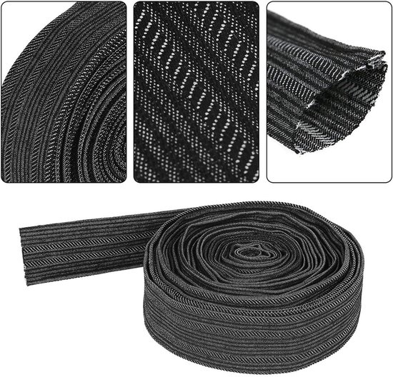 Denim beschermhoes, denim kabelafdekking, 7,5 m denim beschermhoes