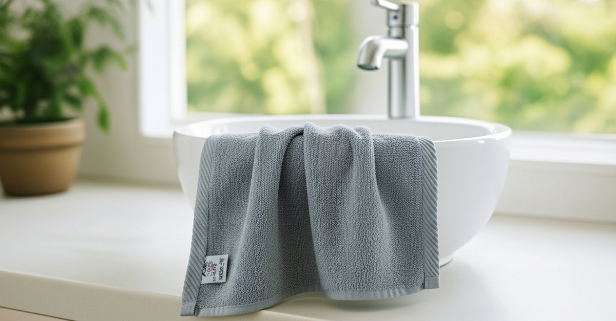 Nile Textile Luxe Gastendoekje - 30x30 - Grijs - 600GSM - Egyptisch Katoen