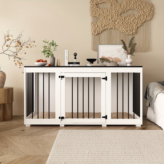 Binnen Bench Voor Grote Honden - Hondenhok Binnen - 106 X 60 X 76 Cm - Bruin