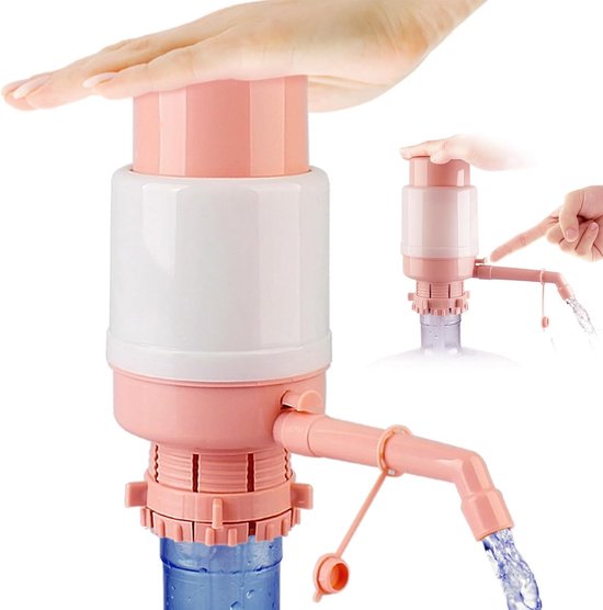 Pompe à eau universelle - Pompe à main portable - Pompe distributrice de bouteilles d'eau - avec tuyau extra court et bouchon pour bouteilles d'eau - Distributeur d'eau - Pompe à eau - pour camping-cars/camping-cars/bateaux