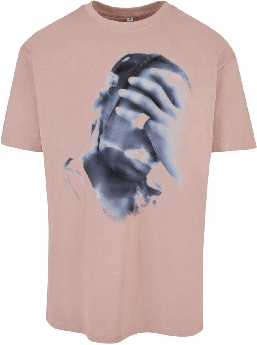 Mister Tee 4 AM Oversize Heren T-shirt XS Roze
