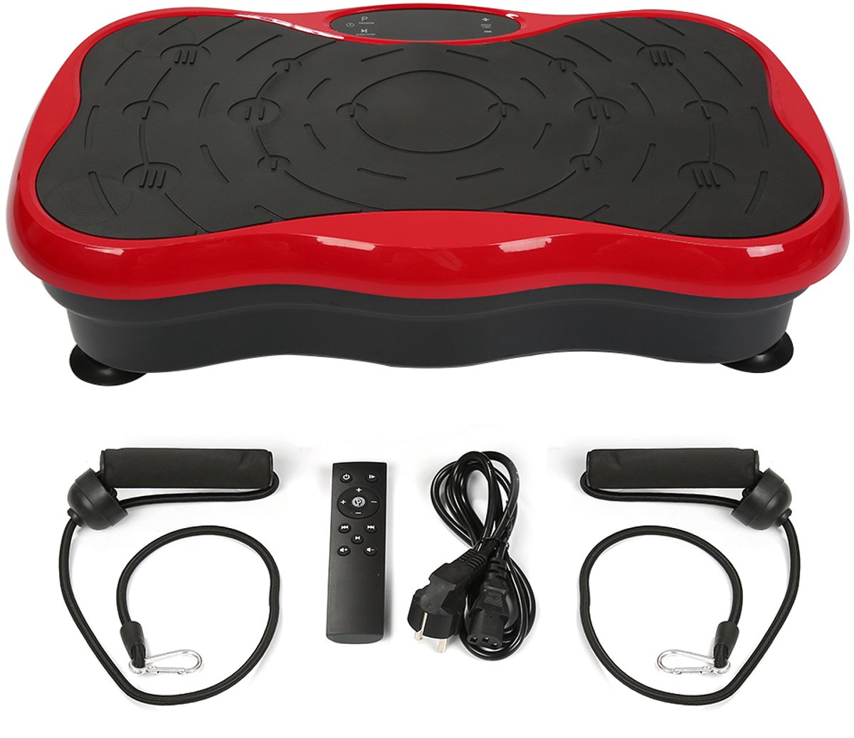 PIPIPOXER-Trilplaat Tril Fitness Bluetooth LCD Training Oefenplatform-Rood