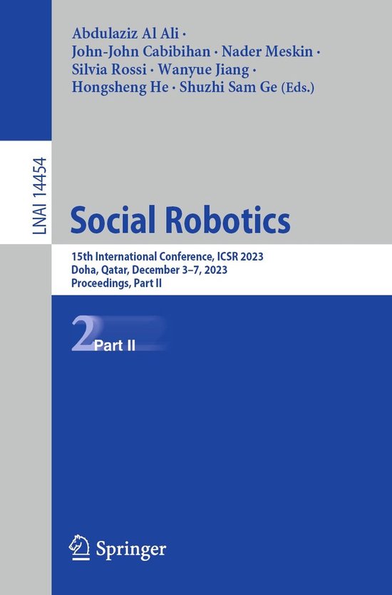 Springer Nature Proceedings Computer Science 2 - Social Robo ... - cover