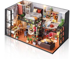 DIY Miniature House Building Kit - Cuteefun Diorama Model Living Room - Hobbies voor Volwassenen - Decoratie Geschenk voor Verjaardag - Jubileum - Kerstmis