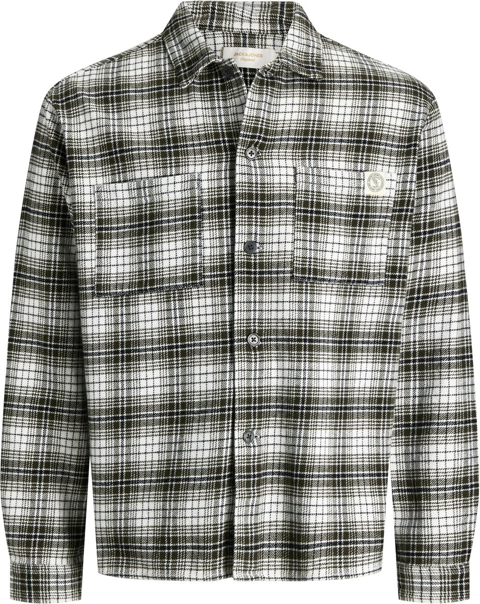 JACK&JONES - JORFREDERIKSBERG FLANNEL OVERSHIRT LS - Heren - Overhemden