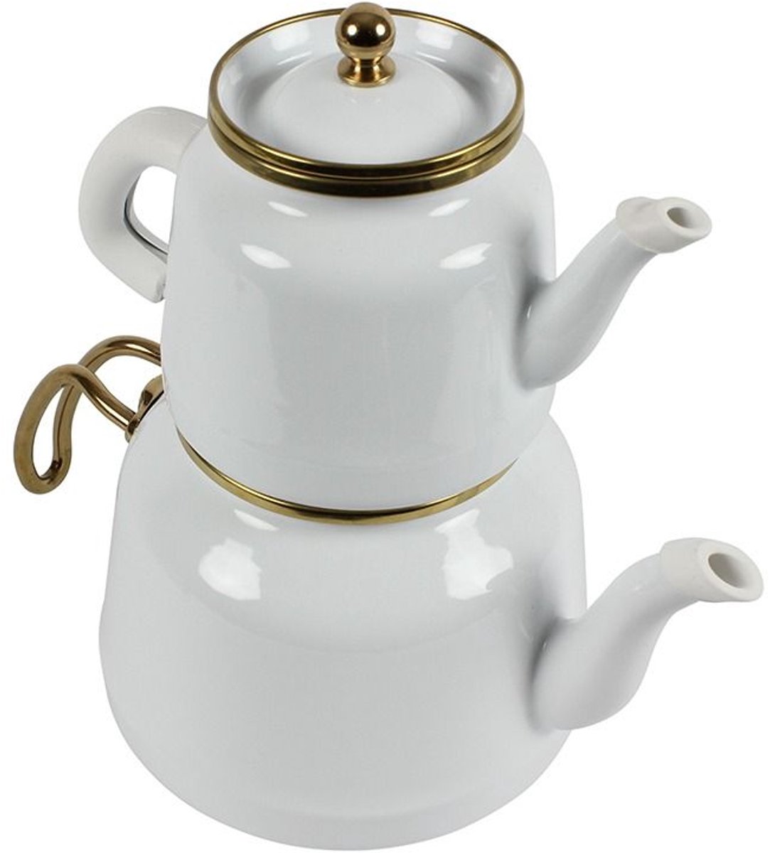 Ferveo Dawa Theepot Set - 1,0L / 2,5L - Wit/Goud