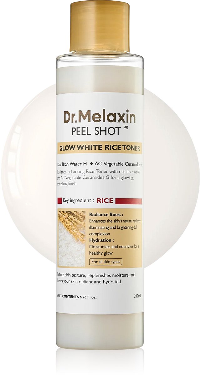 Dr.Melaxin Peel Shot - Glow Rice Toner - 200ml