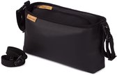 FEROCITY - Buggy kinderwagen organizer Universele tas Kinderwagenhaak - Leer - Gewatteerd - Zwart