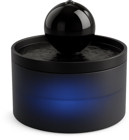 Noéya Drinkfontein Kat - Waterfontein - Kattenfontein - Waterbak Hond - Geruisloos - Zwart