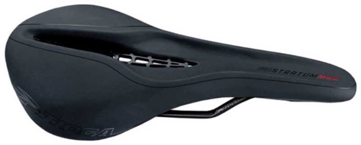 Tioga Undercover Stratum Titanium Zadel Zwart 140 mm Man,Vrouw