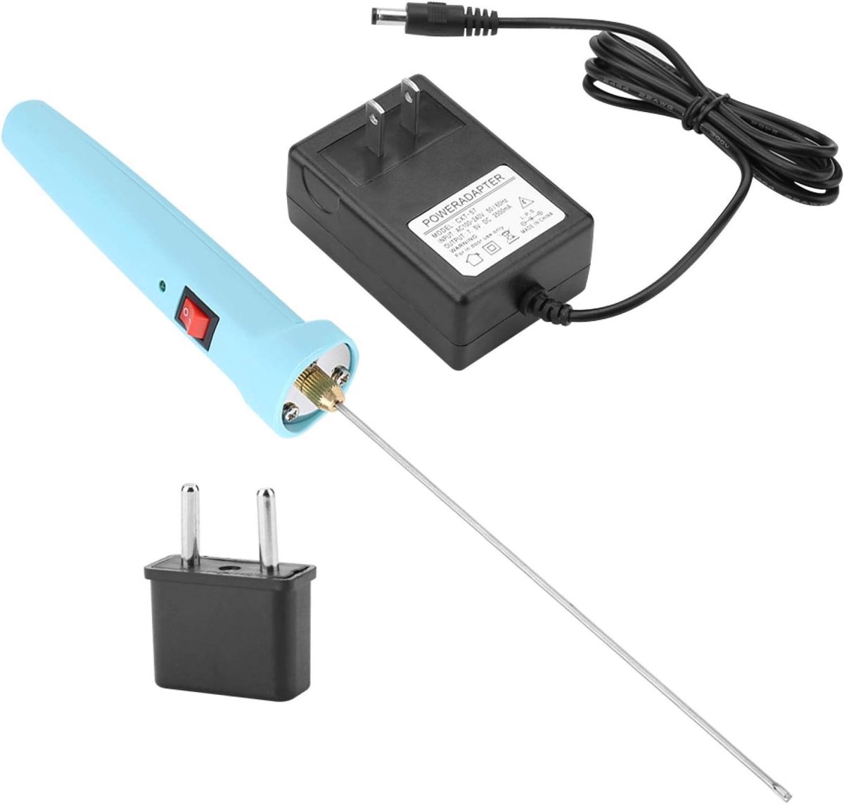 Allecto - Elektrische Draadsnijder - 30 W - Warme Draad - Polystyreen - Thermische Snede - Graveerpen - Geschikt voor Hobbyprojecten - Blauw