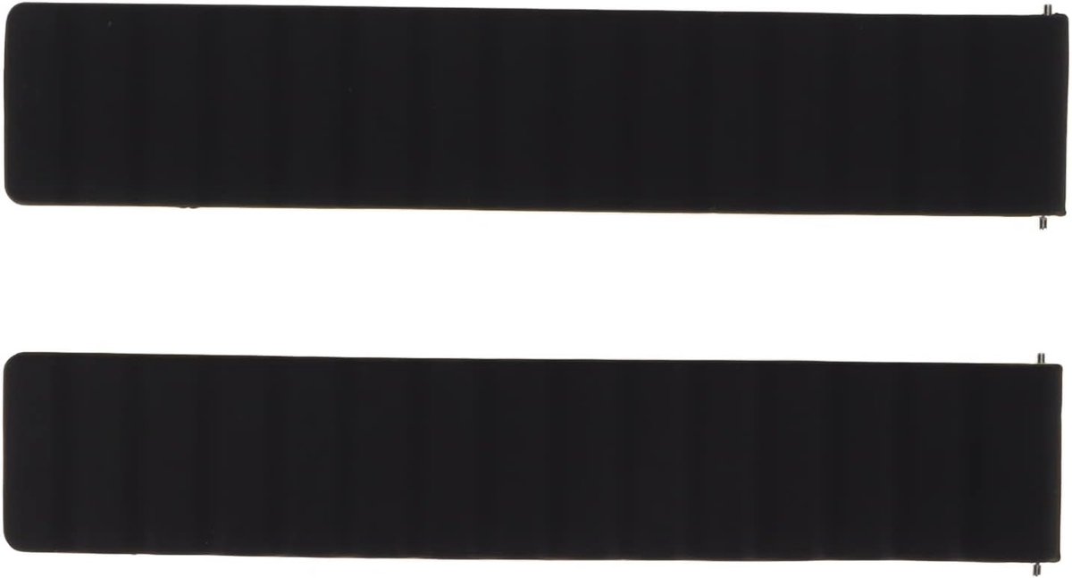 Comfortabele 20mm Silicone Magneetband - Universeel - Outdoor - Zwart