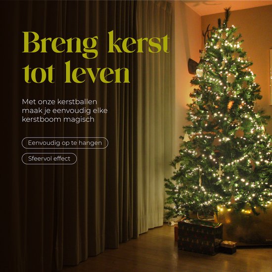 Giftmas Boules de Noël en bois - Décorations de Noël pour l'intérieur - Boule de Boules de Noël en bois - Noël - 10 formes - ⌀7.5cm - 50 pièces