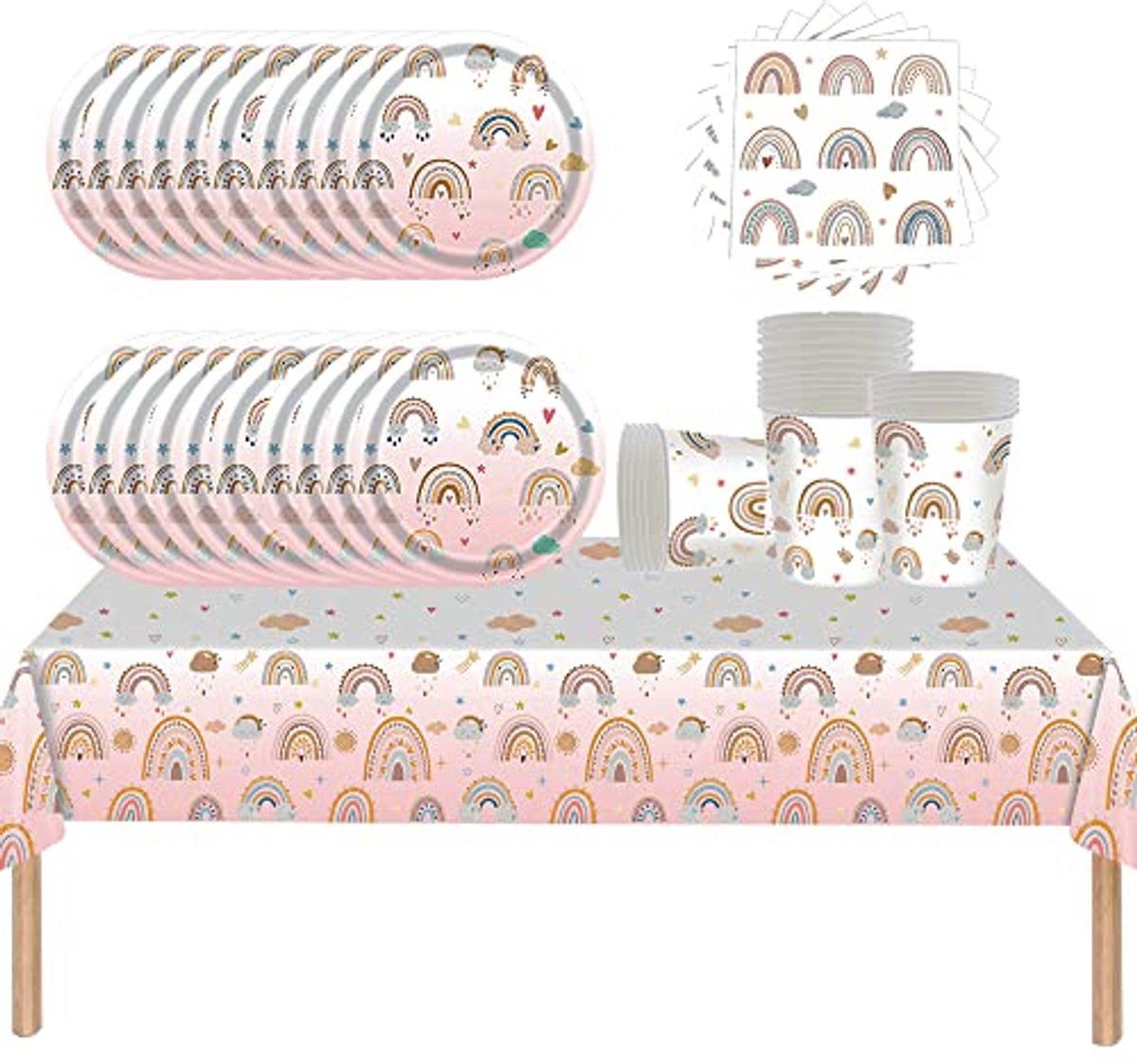 Bohemian Feest Servies Set - 61 Stuks voor 20 Gasten
