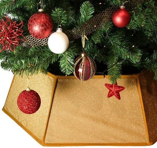 Unique Living - Kerstboomrok Zita - 40x25cm - Goud