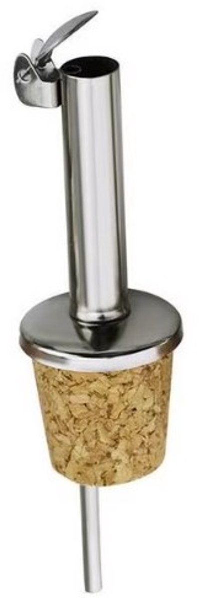 Go Go Gadget - Schenktuit - RVS - Kurk - Stofvrij - Dispenser - 8mm - Zilver - 3 stuks