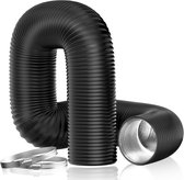 150mm Aluminium Luchtafvoerslang - 5 Meter - Flexibel Afzuigkap Wasdroger Lucht Afvoer Slang - Flexibele Ventilatieslang Buis