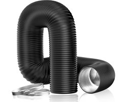 150mm Aluminium Luchtafvoerslang - 5 Meter - Flexibel Afzuigkap Wasdroger Lucht Afvoer Slang - Flexibele Ventilatieslang Buis
