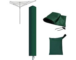Waslijnhoes - Roterende Wasdrogerhoes - Beschermende Weerbestendige Cover voor Tuin Droogrekken - 1 Stuk - Groen