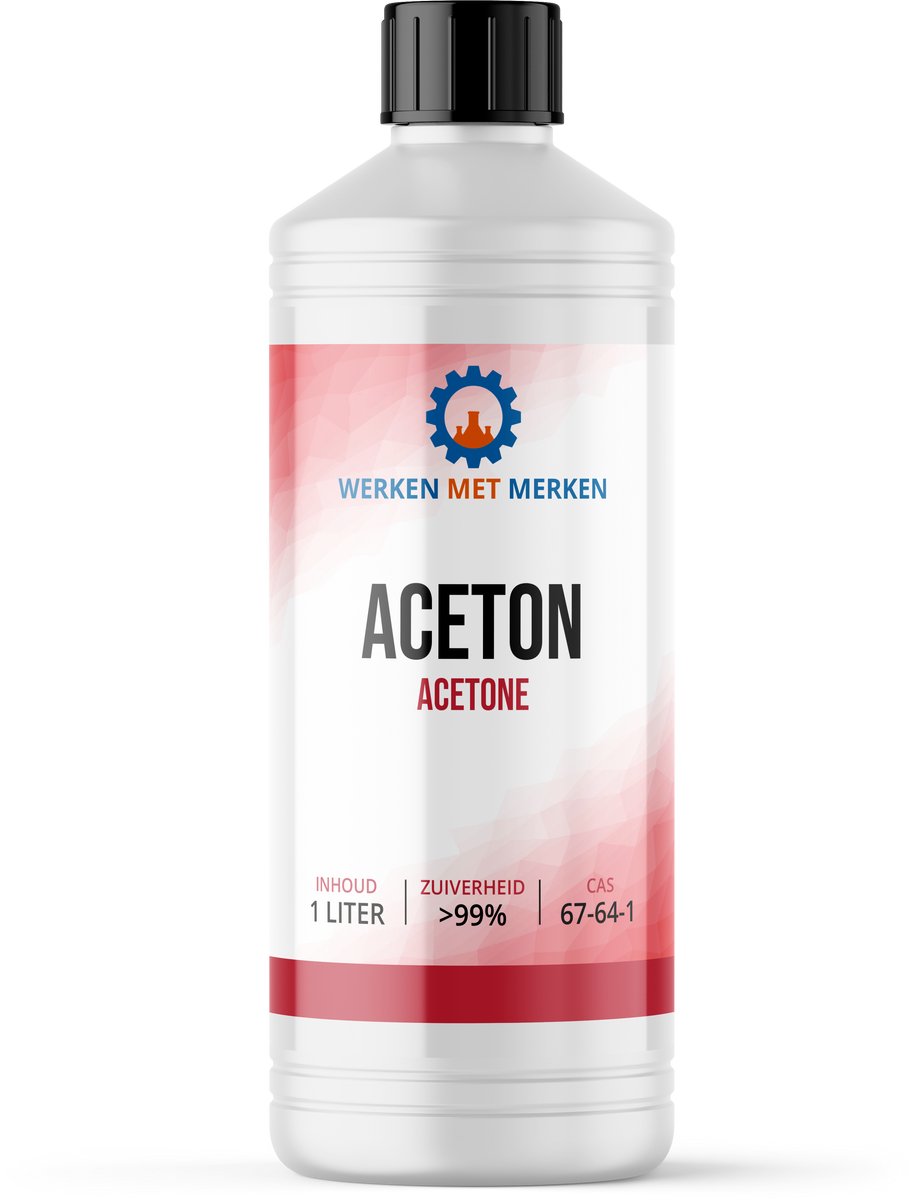 Aceton - Fles, 1 liter - Nagellakremover