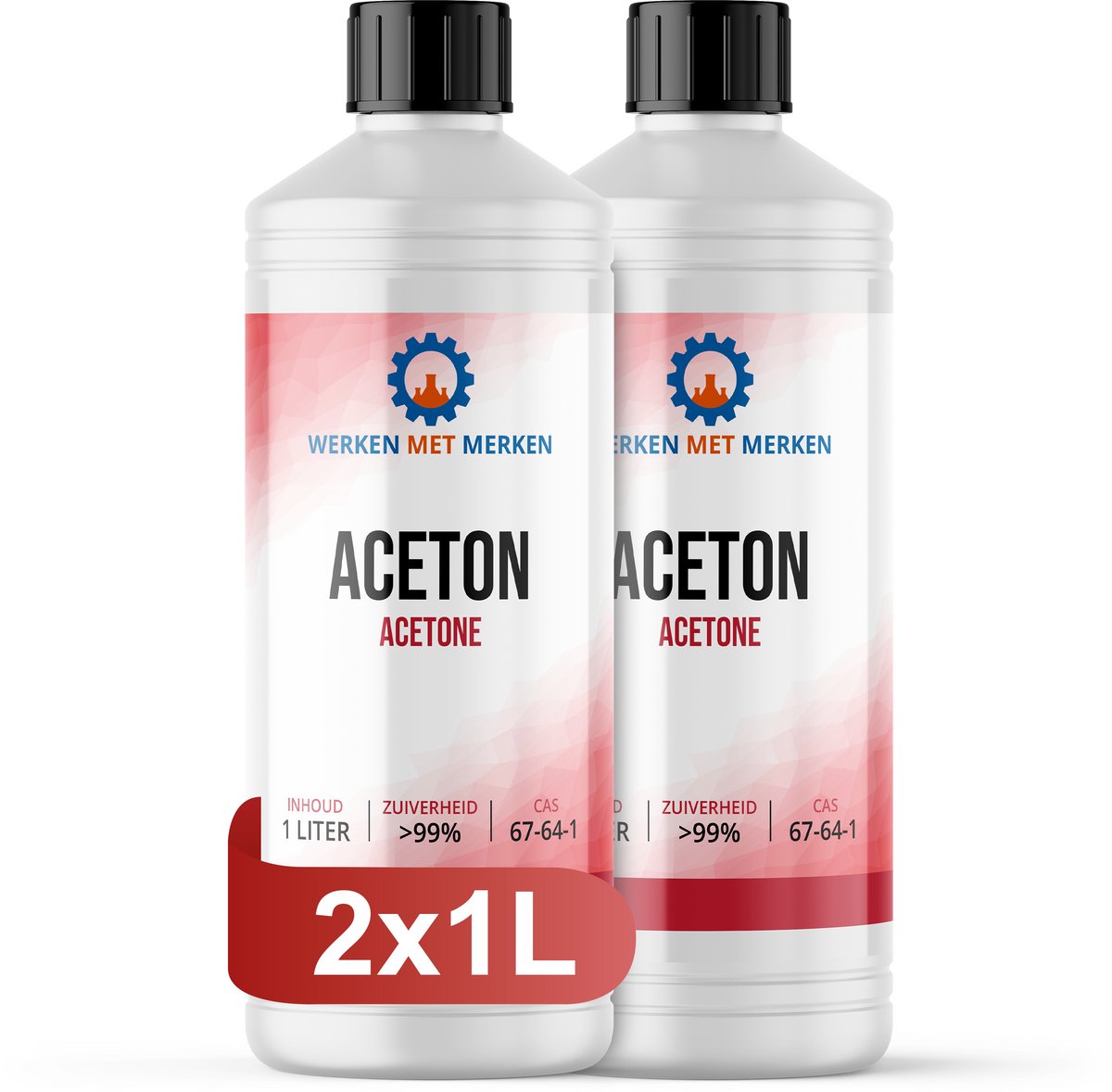 Aceton - 2 x 1 liter - Nagellakremover