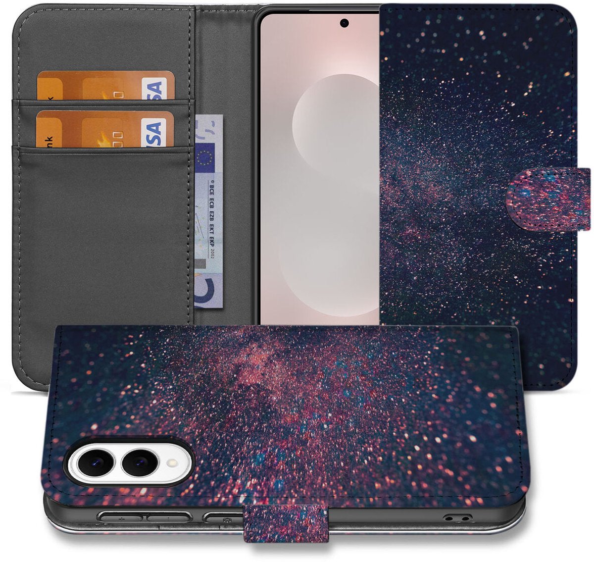 Samsung Galaxy S25 Edge Book Case Stars