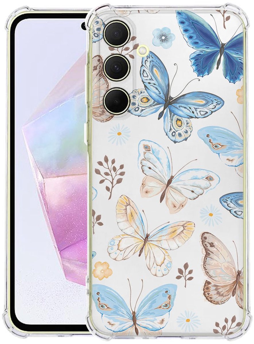 Samsung Galaxy A56 Hoesje - Vlinder TPU Antishock