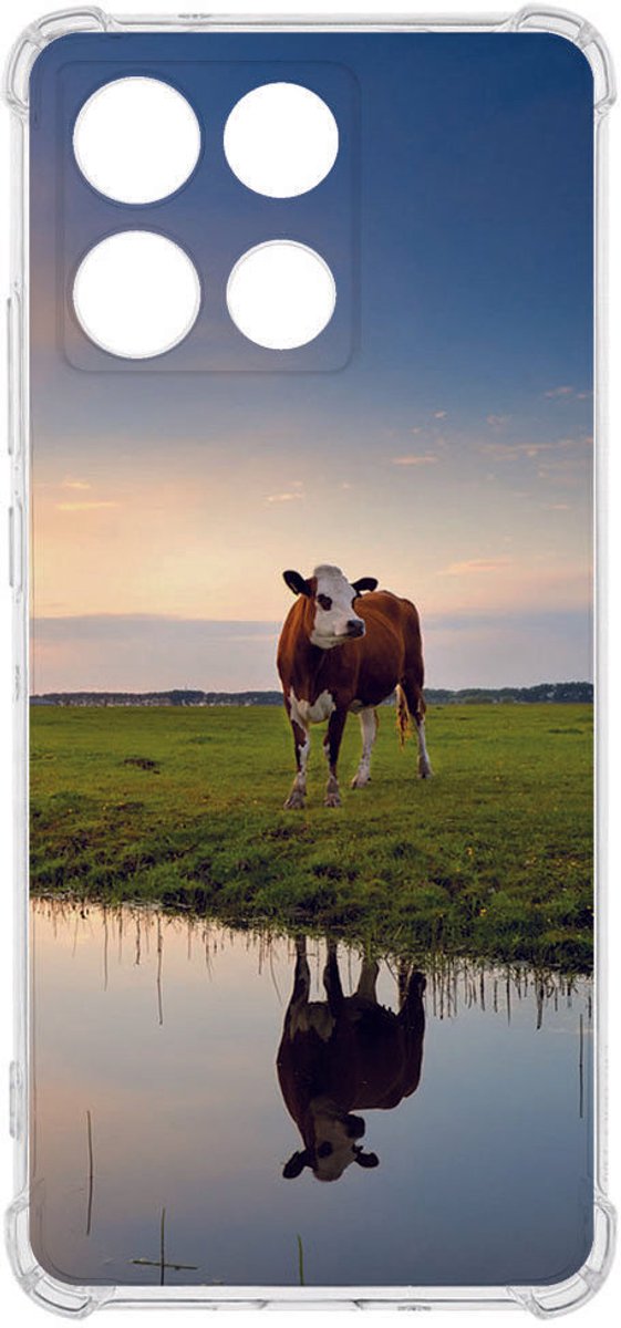 TPU Telefoonhoesje Motorola Moto G56 - Koe backcover