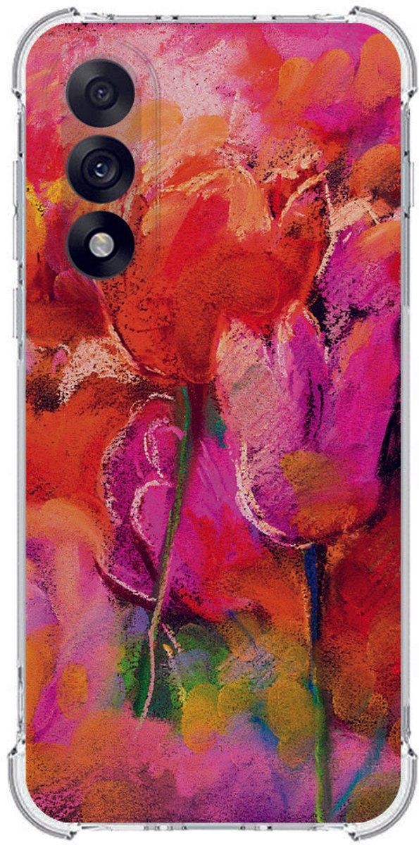 TPU Telefoonhoesje OnePlus Nord 5 - Tulips schokabsorberende backcover