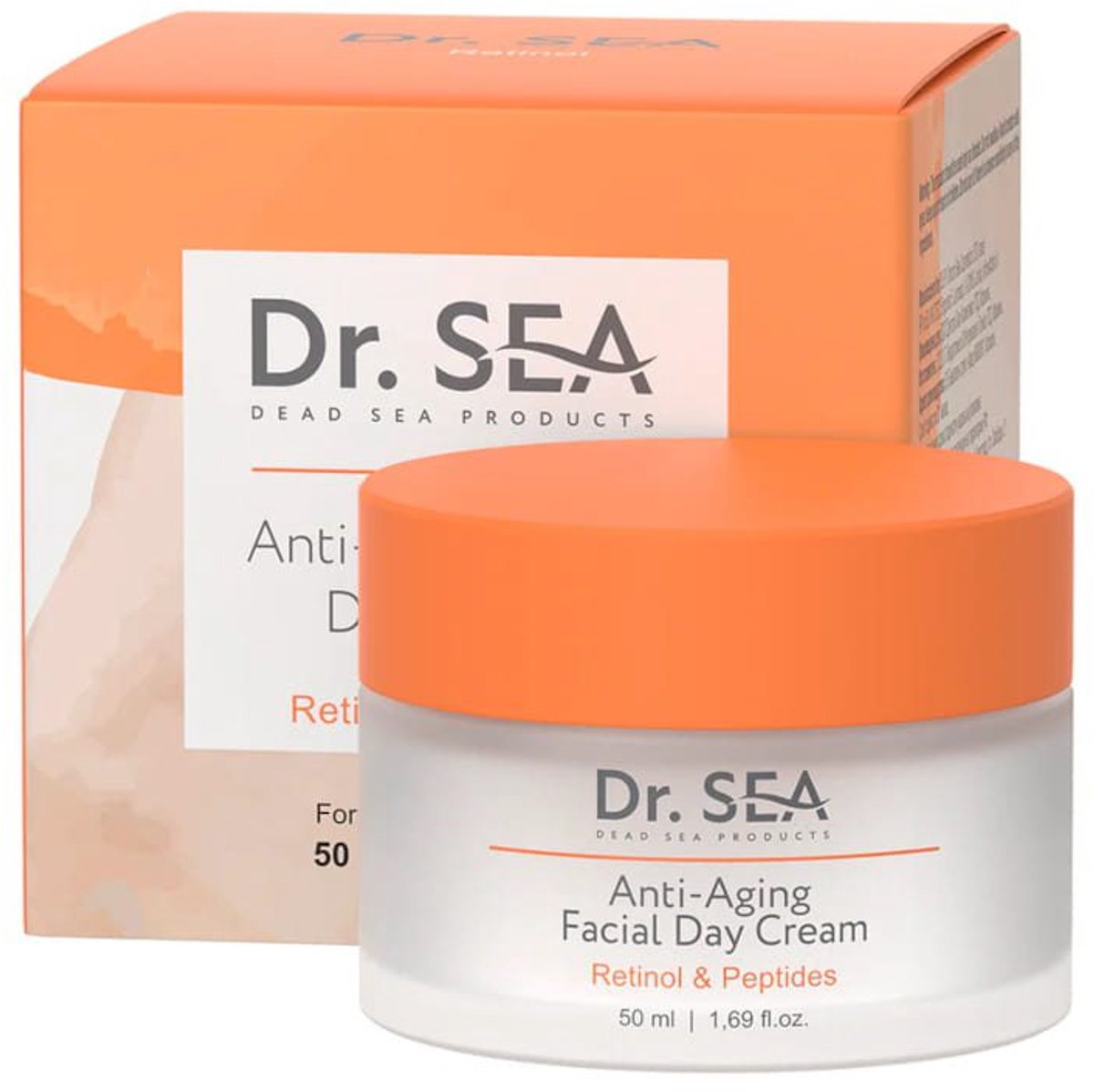 Dr. SEA Anti-Aging en Lifting Gezichtsdagcrème – Retinol & Peptiden - verheldert en verjongt - dode zee mineralen 50 ml