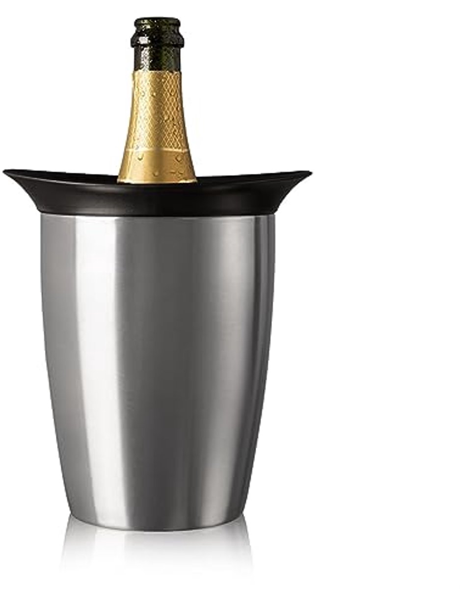 Elegante RVS Champagnekoeler voor Prosecco en Wijn