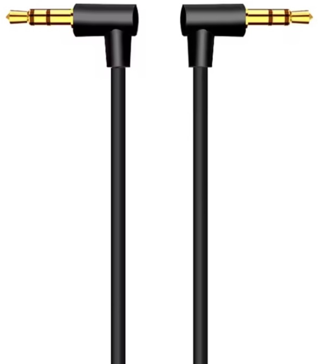 Image of 3,5mm Jack kabel | haaks | stereo | verguld | 0,20 meter