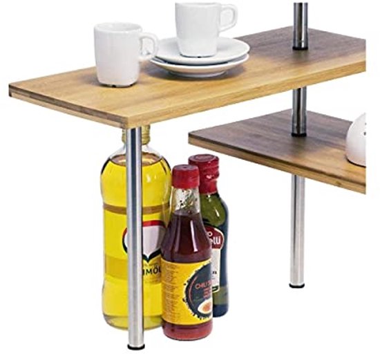 Hoek etagère Bambou Bruin - Keukendecoratie