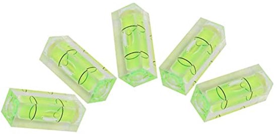 Mini-waterpas, 6 stuks, vierkante precisie, voor camping