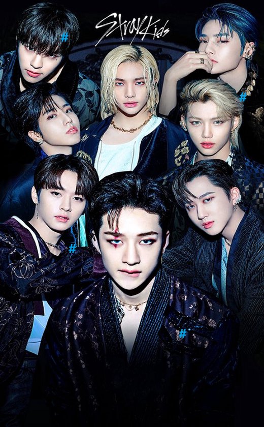 StrayKids K*PoP Panneau Mural Métallique, Taille : 20 x 30 cm - Musique-Groupes-Atelier-Garage-Classic Car-voiture ancienne-Man Cave-Panneau mural mancave-Décoration de bar-Panneau texte-Décoration murale métallique