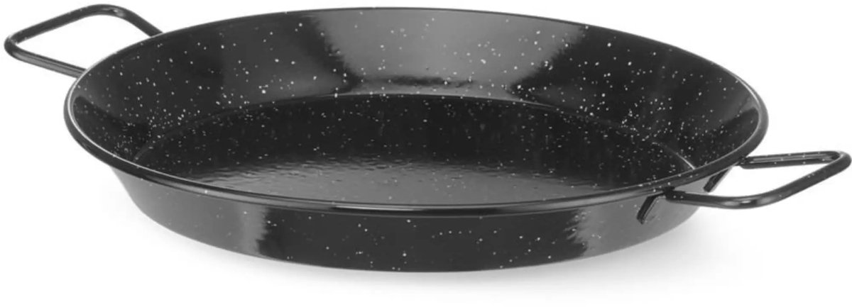 HENDI paellapan - geemailleerd plaatstaal - diameter 34 cm x 5 cm - koken en opdienen