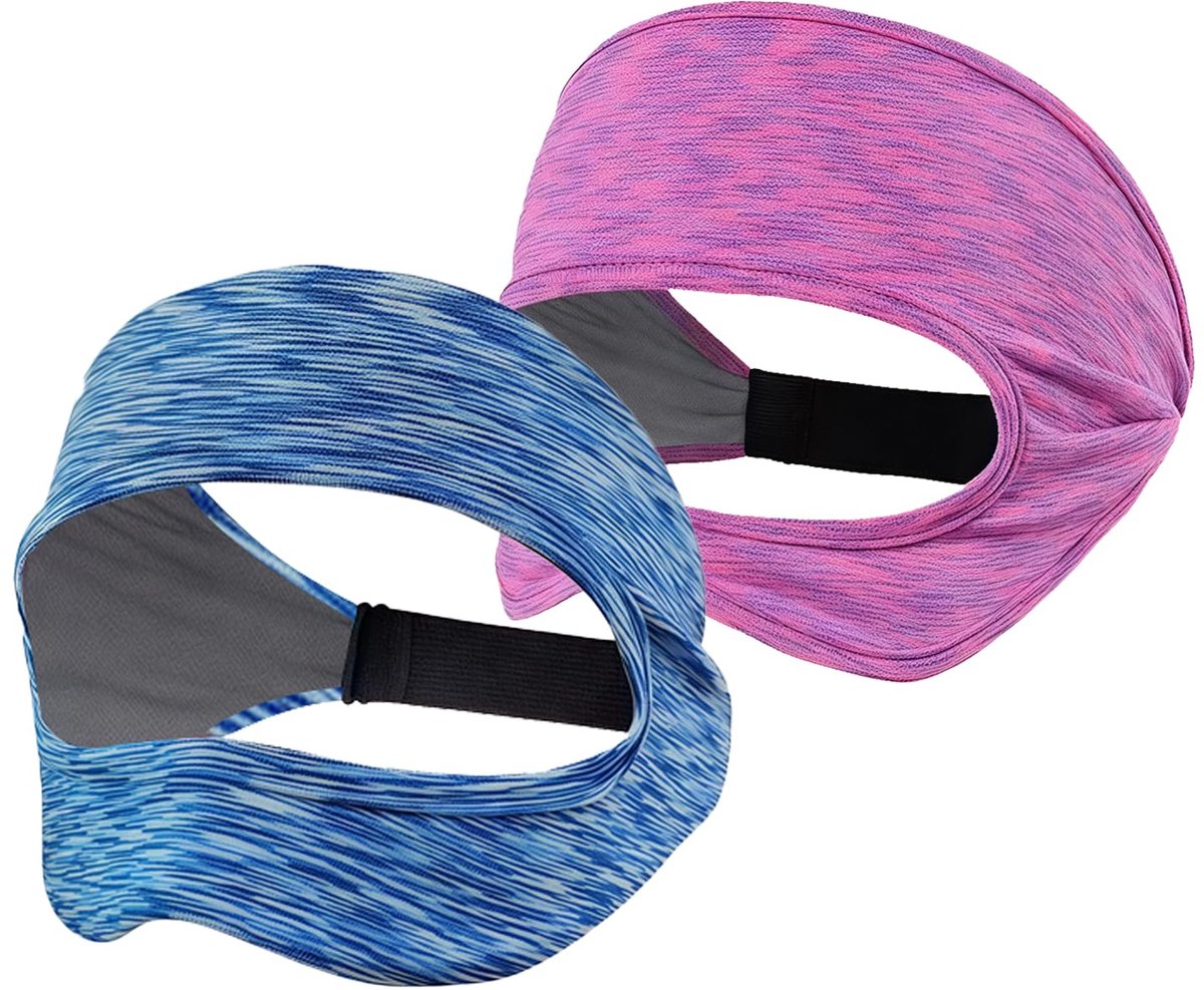 VR Sweat Protection for Meta Quest 3/Quest 3S, 2 Pieces VR Sweatband, Breathable VR Sweatbands and Eye Masks, Colourful Accessories for VR Headsets